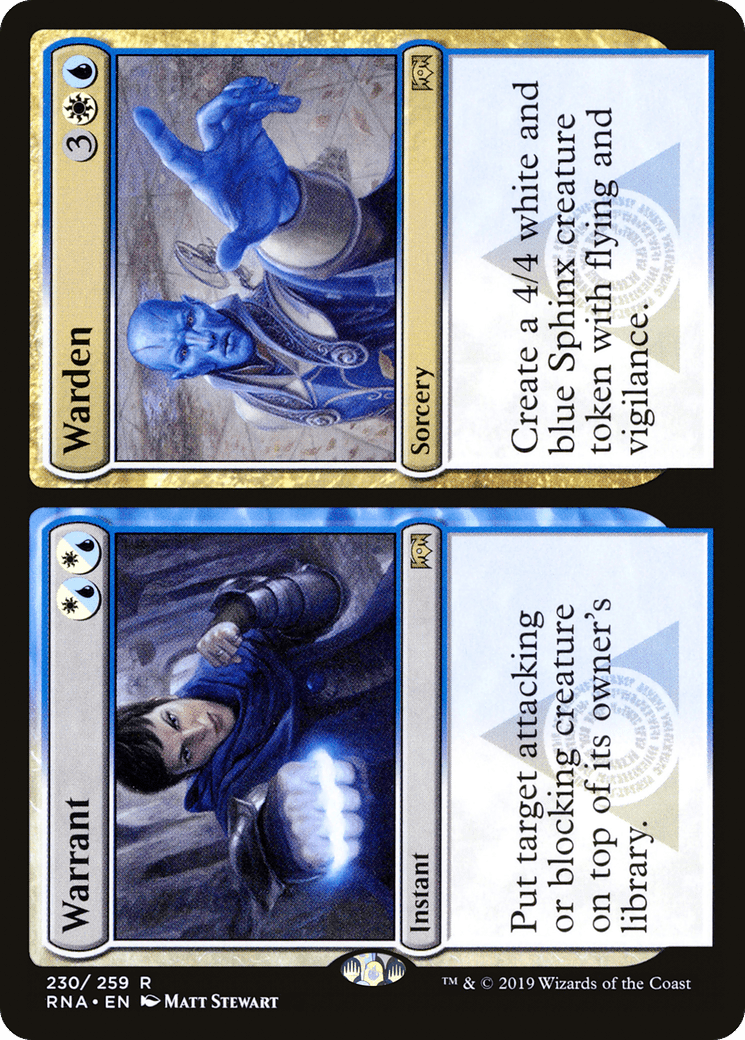 Warrant // Warden [Ravnica Allegiance] Foil