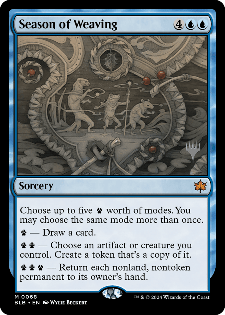 Season of Weaving (Promo Pack) [Bloomburrow Promos] Foil