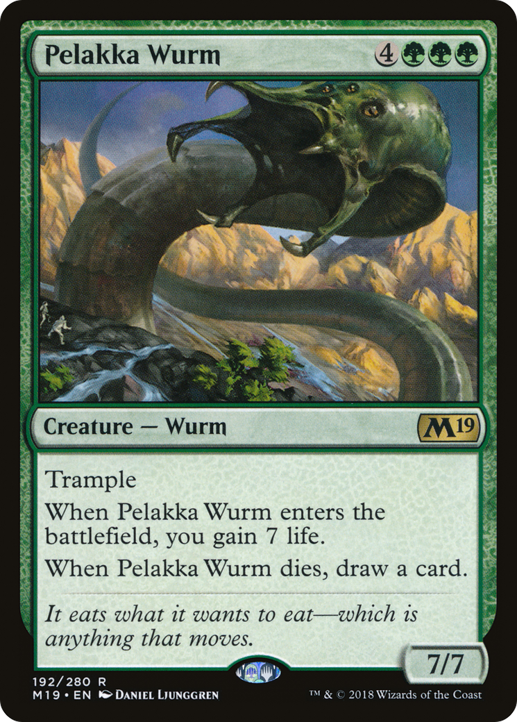 Pelakka Wurm [Core Set 2019] Foil