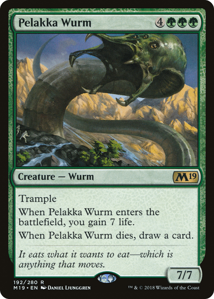 Pelakka Wurm [Core Set 2019] Foil