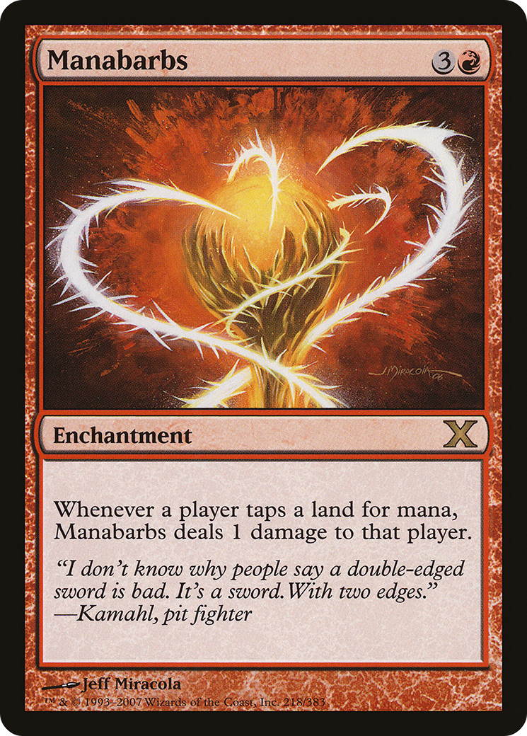 Manabarbs [Tenth Edition] Foil