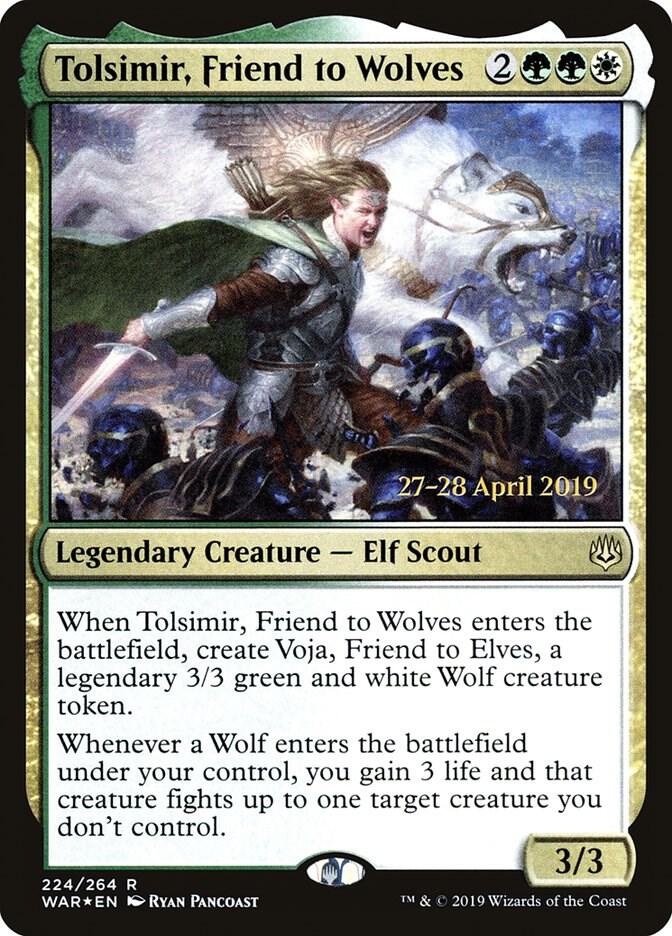 Tolsimir Friend to Wolves 224s/176 (Prerelease Cards)  - Foil