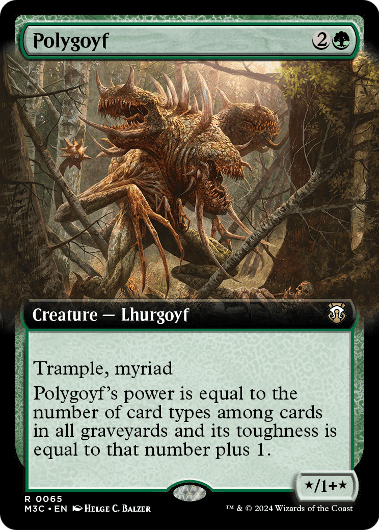Polygoyf (Extended Art) [Modern Horizons 3 Commander] Foil