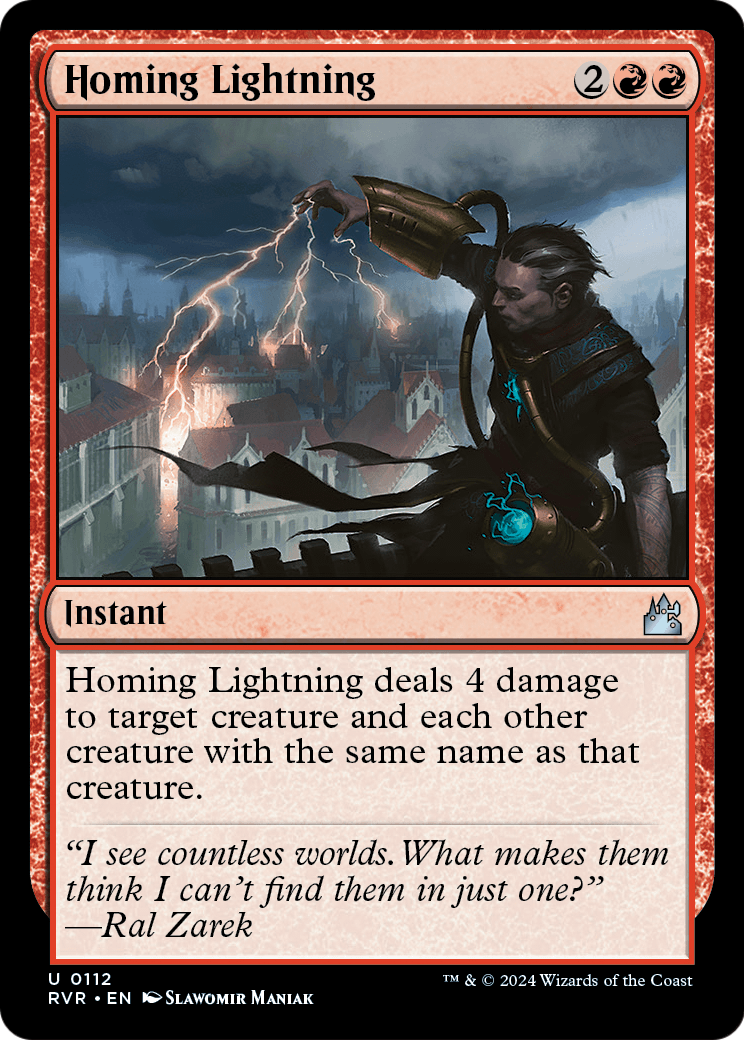 Homing Lightning [Ravnica Remastered] Foil