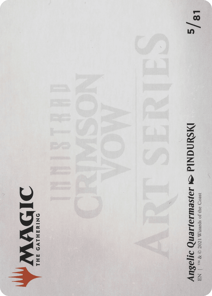 Angelic Quartermaster // Angelic Quartermaster (AVOW-005) - Crimson Vow Art Series (Borderless)