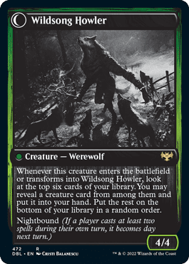 Howlpack Piper // Wildsong Howler [Innistrad: Double Feature] Foil