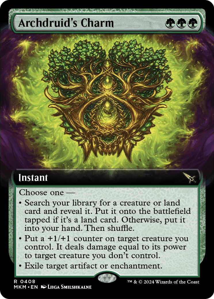 Archdruid's Charm (Extended Art) [Murders at Karlov Manor] Foil