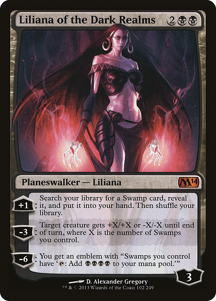 Liliana of the Dark Realms [Magic 2014] Foil