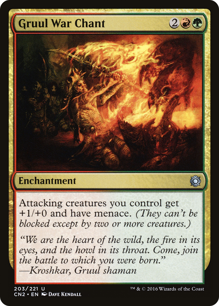 Gruul War Chant [Conspiracy: Take the Crown] Foil
