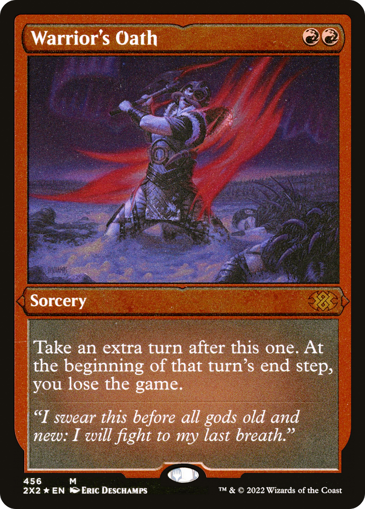 Warrior's Oath (2X2-456) - Double Masters 2022 Etched Foil