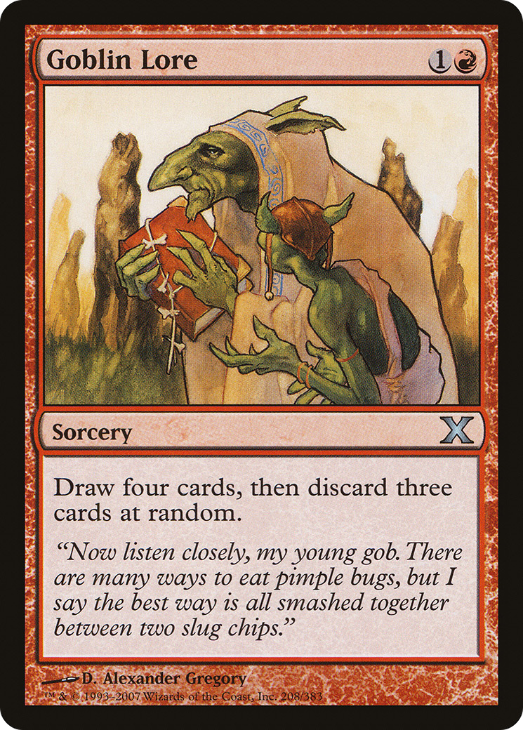 Goblin Lore [Tenth Edition] Foil