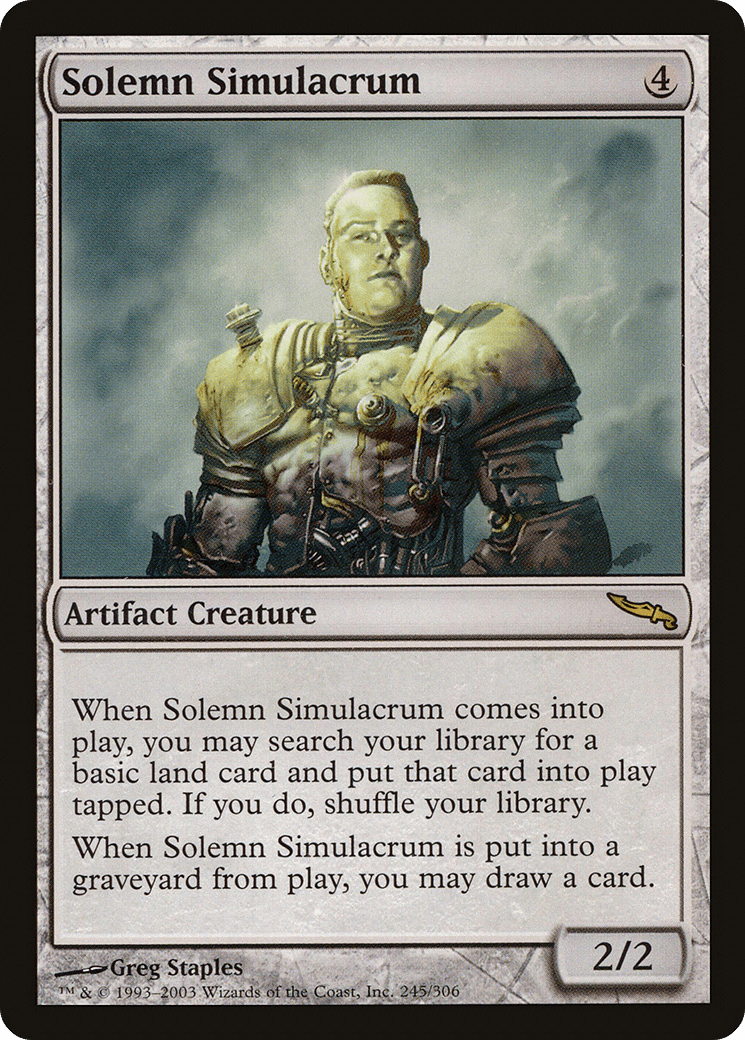Solemn Simulacrum [Mirrodin] Foil