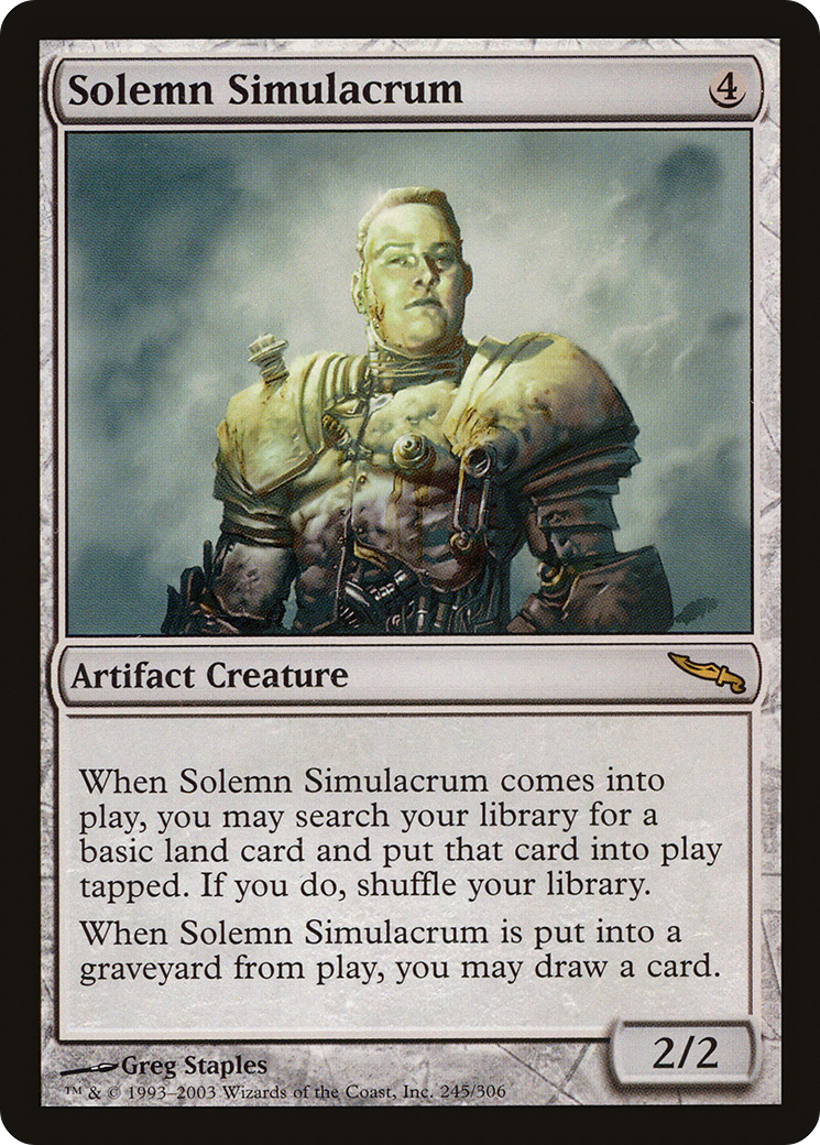 Solemn Simulacrum [Mirrodin] Foil