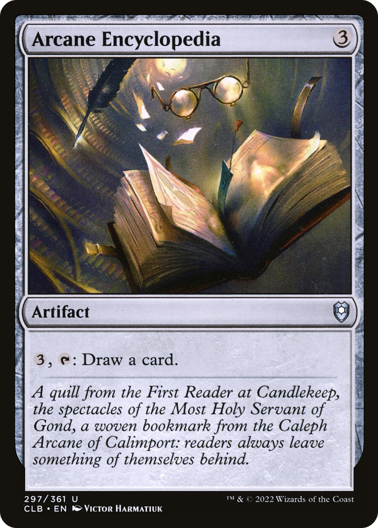 Arcane Encyclopedia [Commander Legends: Battle for Baldur's Gate] Foil