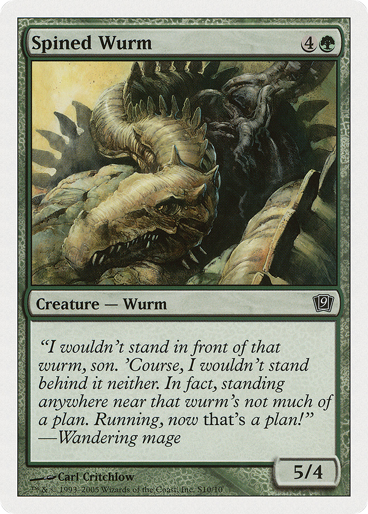 Spined Wurm [Ninth Edition] Foil
