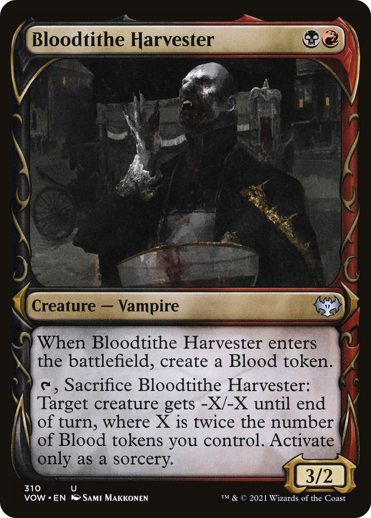 Bloodtithe Harvester (Showcase Fang Frame) [Innistrad: Crimson Vow] Foil
