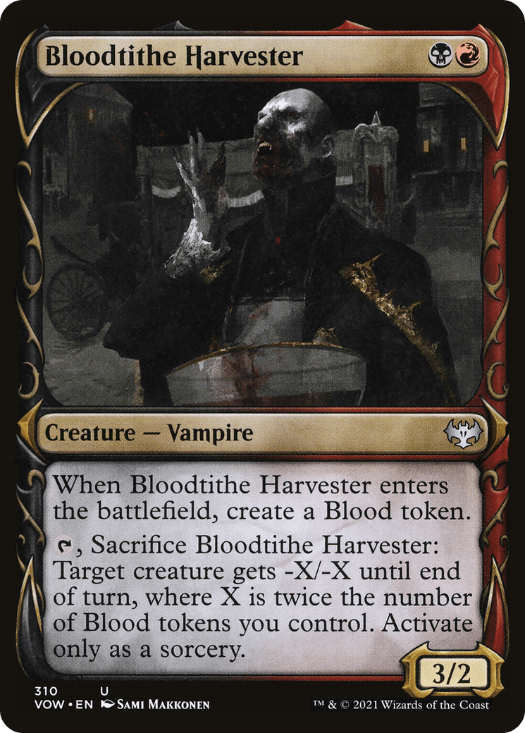 Bloodtithe Harvester (Showcase Fang Frame) [Innistrad: Crimson Vow] Foil