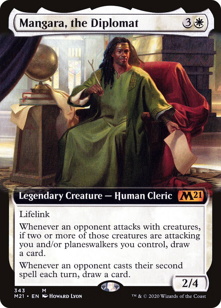 Mangara, the Diplomat (Extended Art) [Core Set 2021] Foil