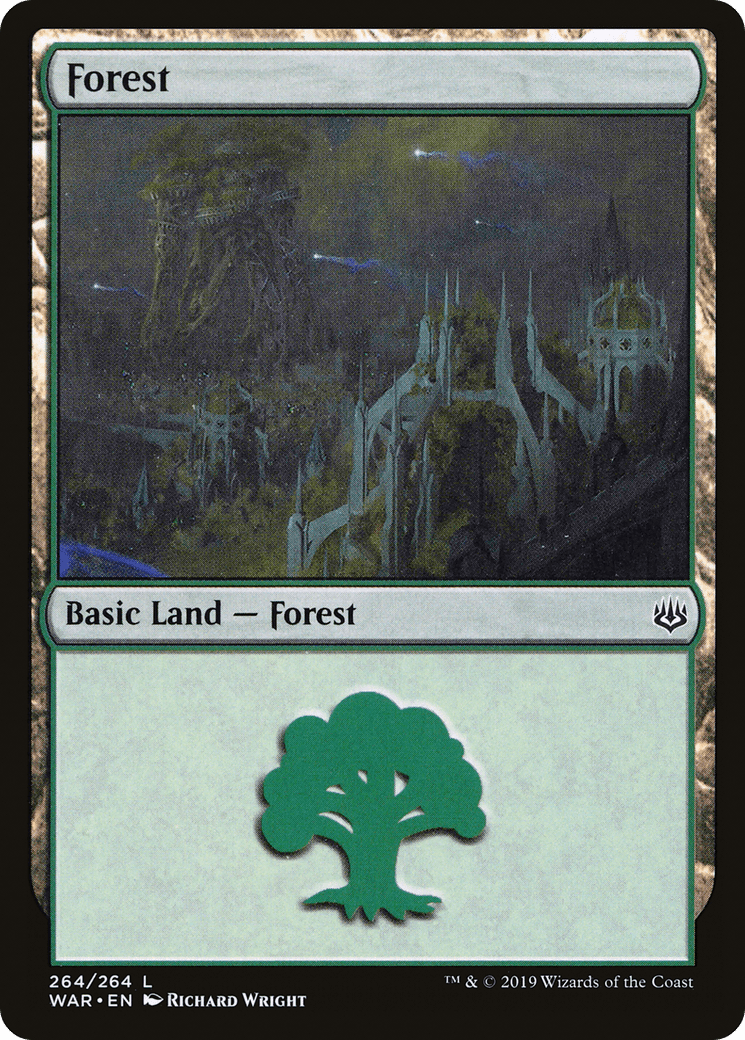 Forest (264) [War of the Spark] Foil