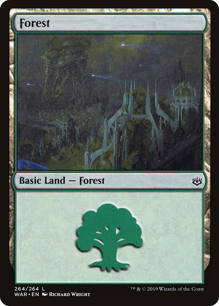 Forest (264) [War of the Spark] Foil