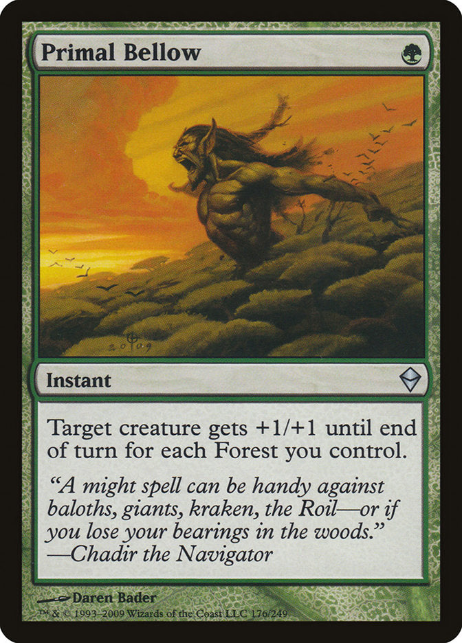 Primal Bellow 176/249 (Zendikar) 