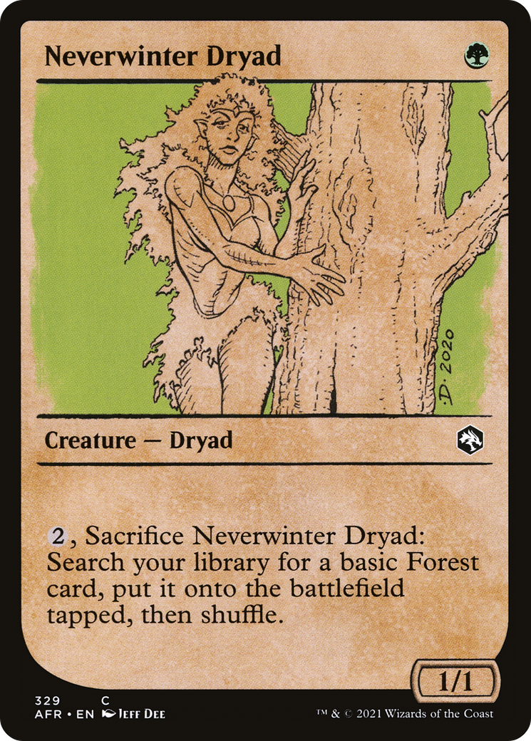 Neverwinter Dryad (Showcase) [Dungeons & Dragons: Adventures in the Forgotten Realms] Foil
