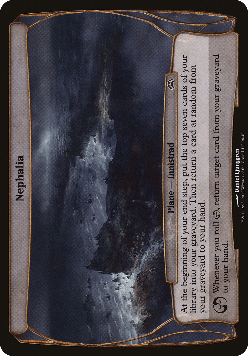 Nephalia (026) [Planechase 2012 Planes]  Foil