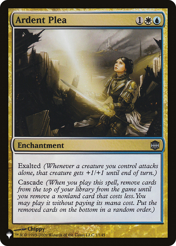 Ardent Plea |  (ARB-1) [The List]