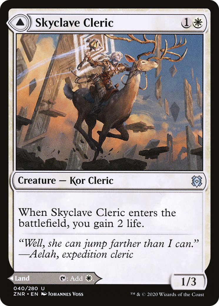 Skyclave Cleric // Skyclave Basilica [Zendikar Rising] Foil