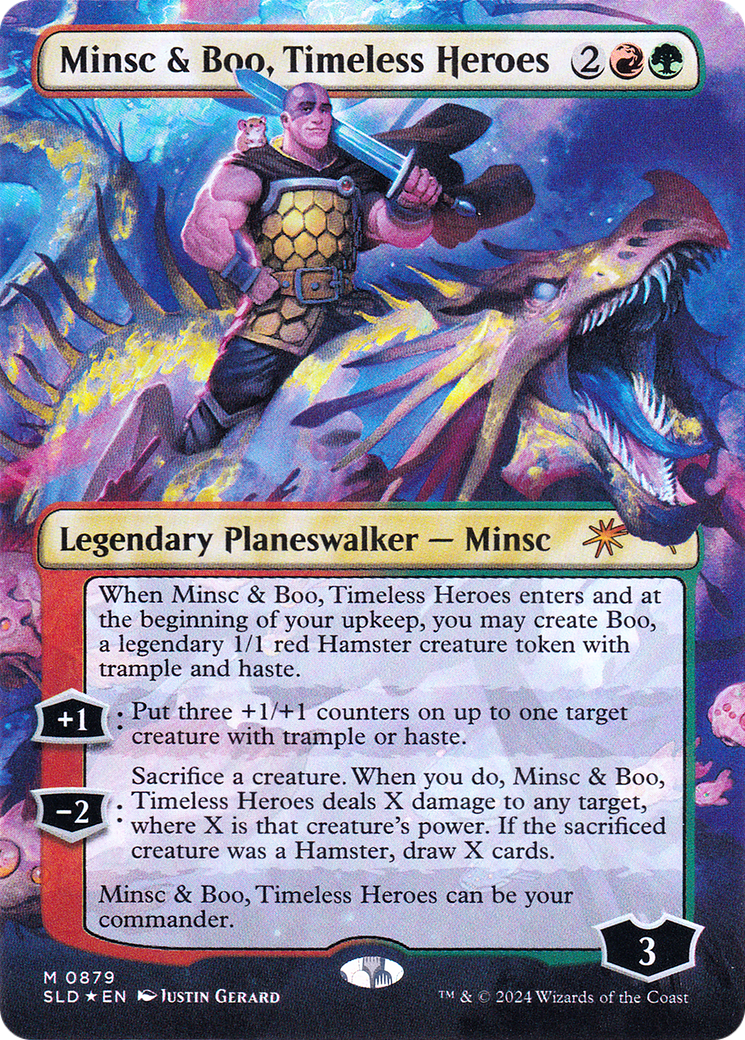 Minsc & Boo, Timeless Heroes (Rainbow Foil) [Secret Lair Drop Series]