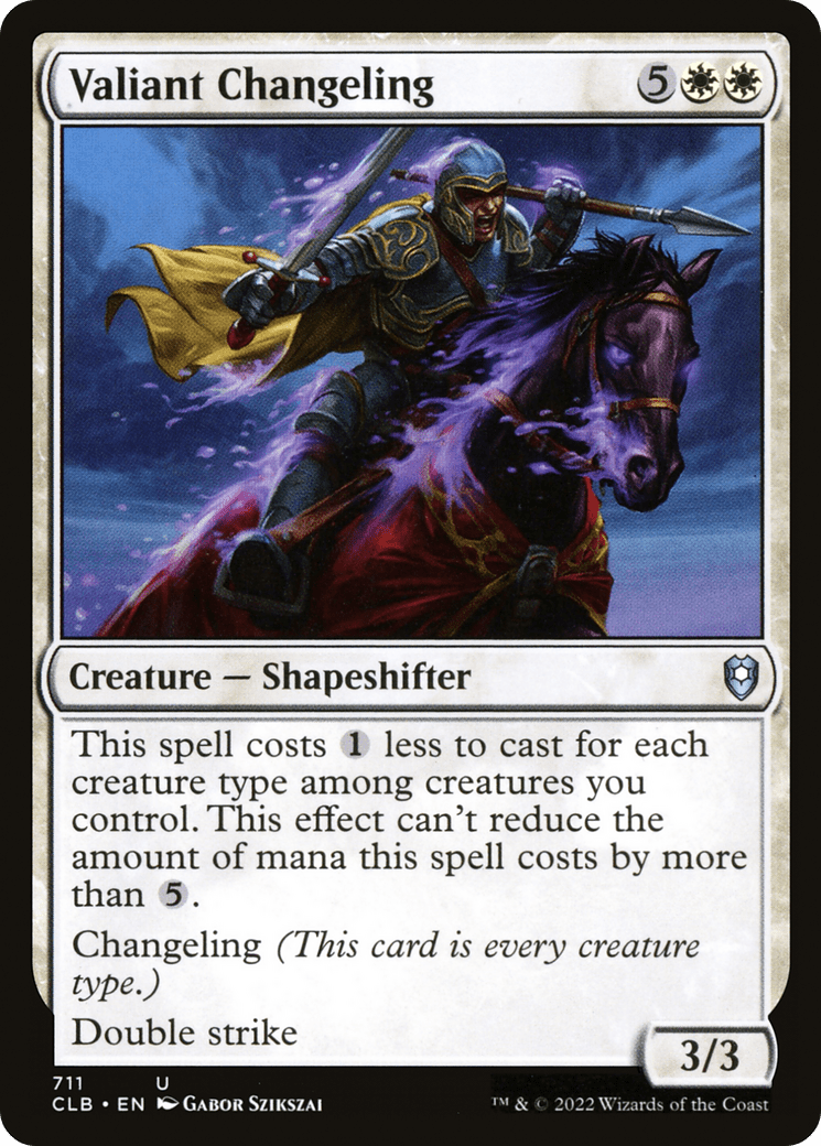 Valiant Changeling [Commander Legends: Battle for Baldur's Gate]