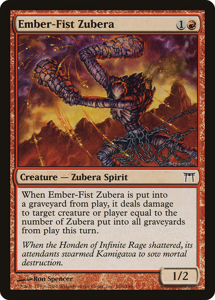 Ember-Fist Zubera [Champions of Kamigawa] Foil