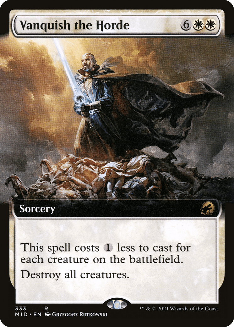 Vanquish the Horde (Extended Art) [Innistrad: Midnight Hunt] Foil