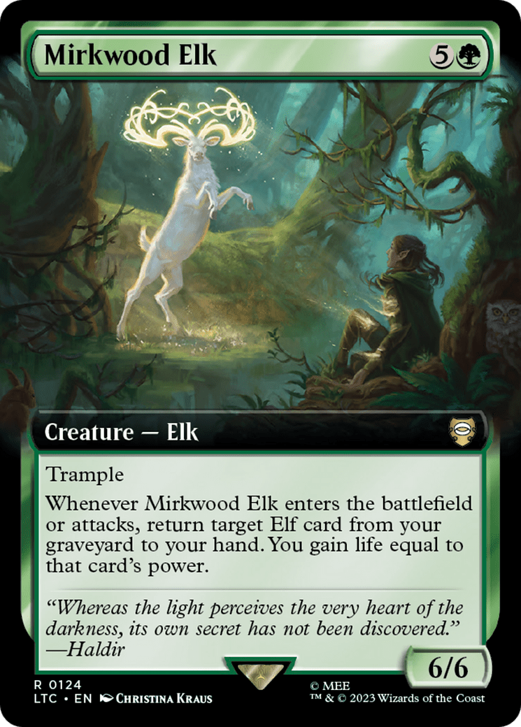 Mirkwood Elk (Extended Art) [The Lord of the Rings: Tales of Middle-Earth Commander] Foil