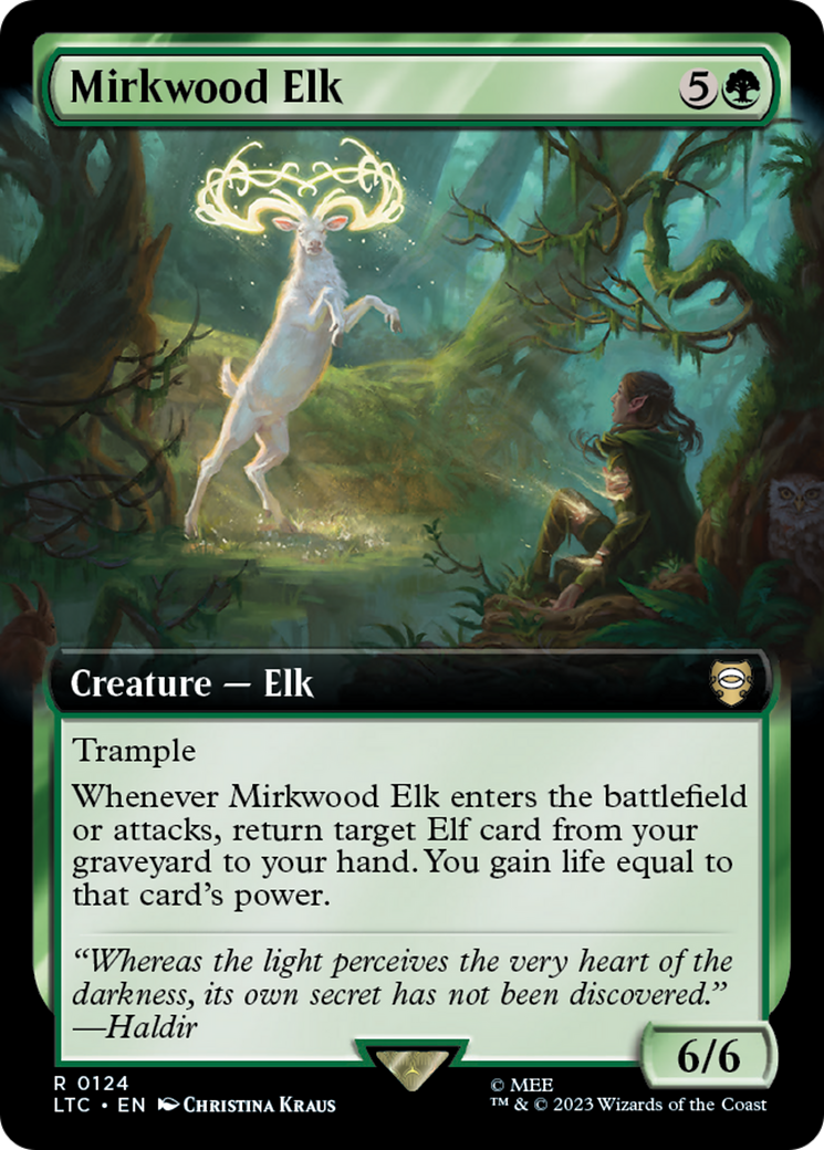 Mirkwood Elk (Extended Art) [The Lord of the Rings: Tales of Middle-Earth Commander] Foil