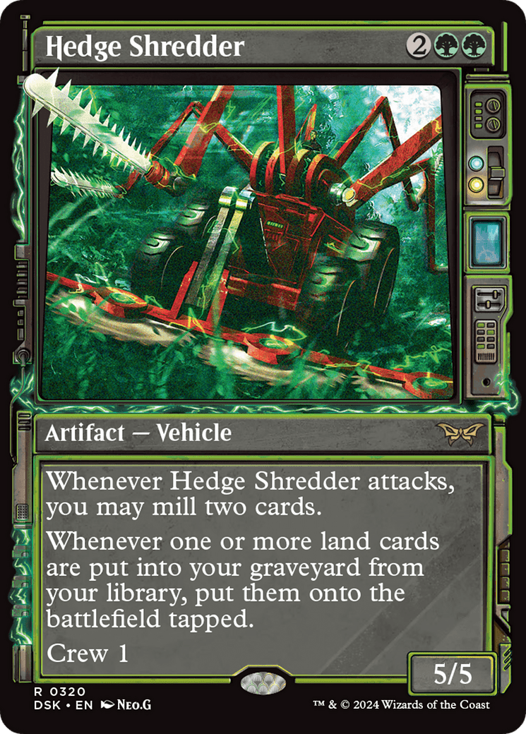 Hedge Shredder (Showcase) [Duskmourn: House of Horror] Foil