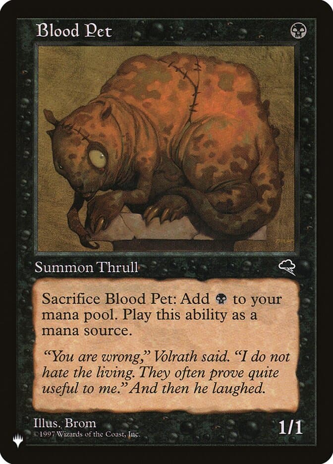 Blood Pet |  (TMP-109) [The List]