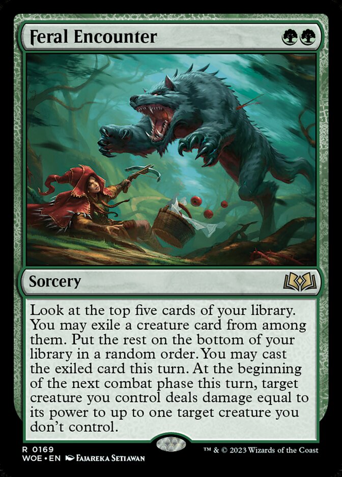 Feral Encounter 169/276 (Wilds of Eldraine)  - Foil