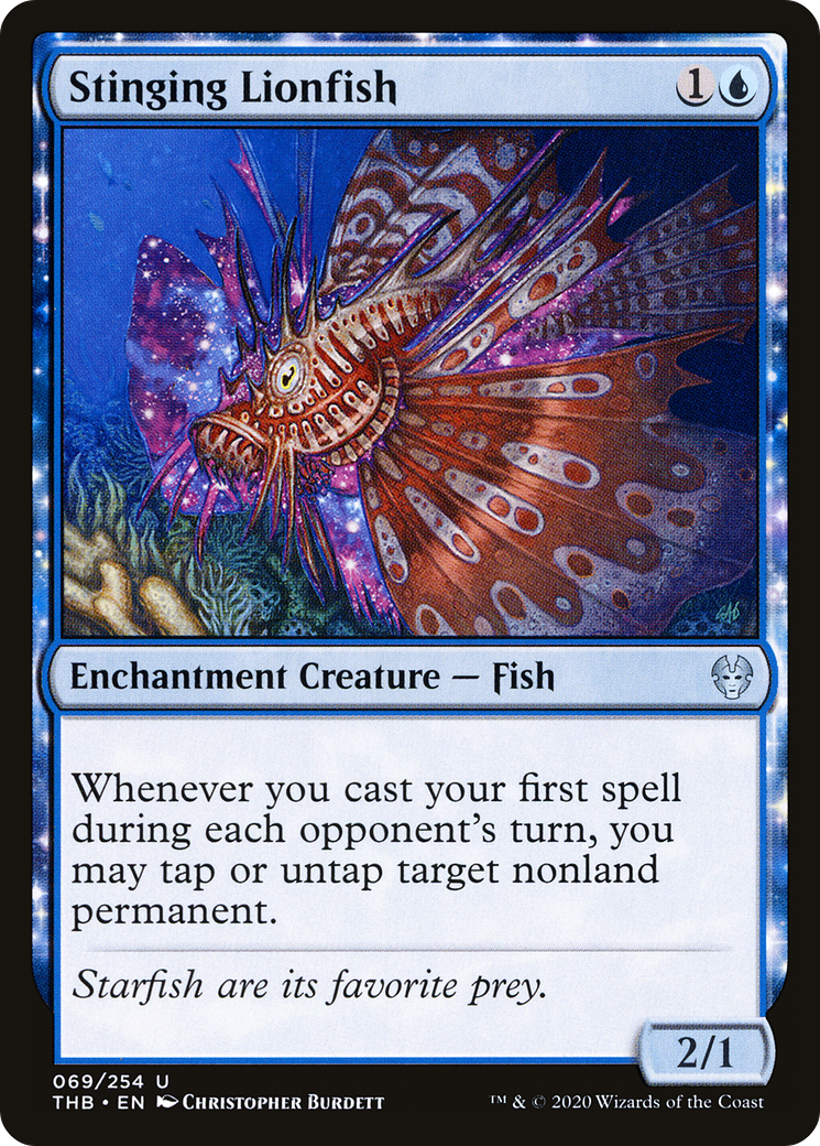 Stinging Lionfish [Theros Beyond Death] Foil