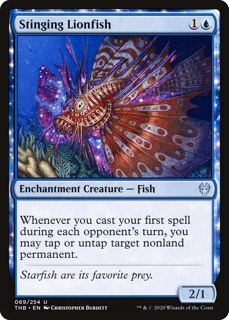 Stinging Lionfish [Theros Beyond Death] Foil