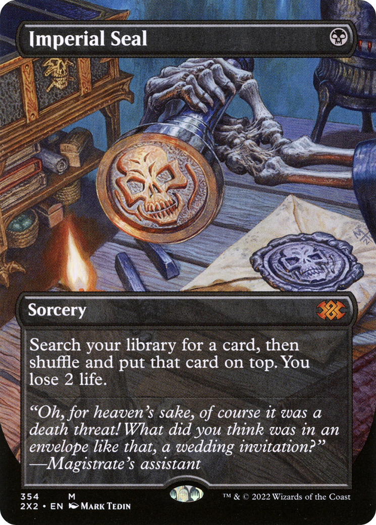 Imperial Seal (Borderless Alternate Art) [Double Masters 2022] Foil