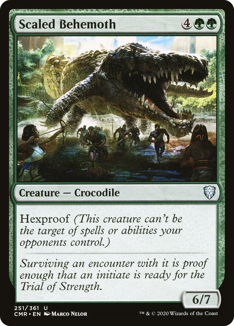 Scaled Behemoth [Commander Legends] Foil