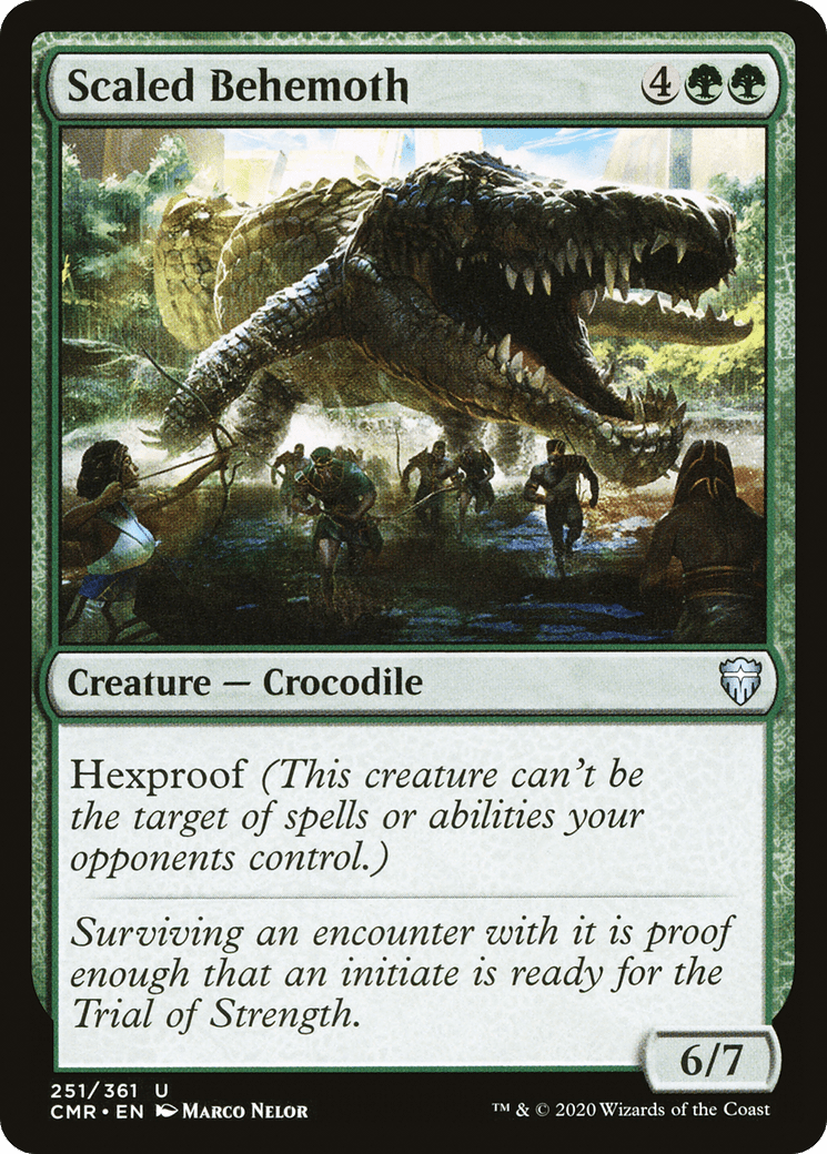 Scaled Behemoth [Commander Legends] Foil
