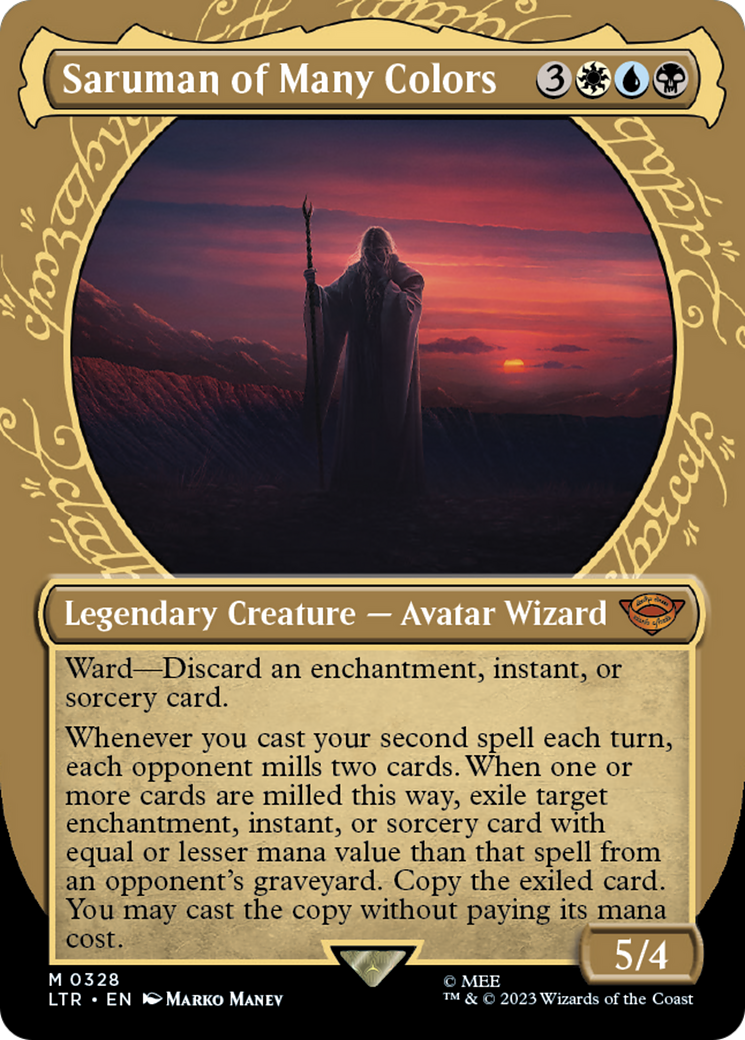 Saruman of Many Colors (Showcase Ring Frame) [The Lord of the Rings: Tales of Middle-Earth] Foil