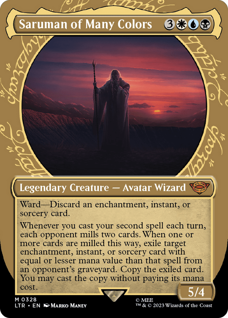 Saruman of Many Colors (Showcase Ring Frame) [The Lord of the Rings: Tales of Middle-Earth] Foil