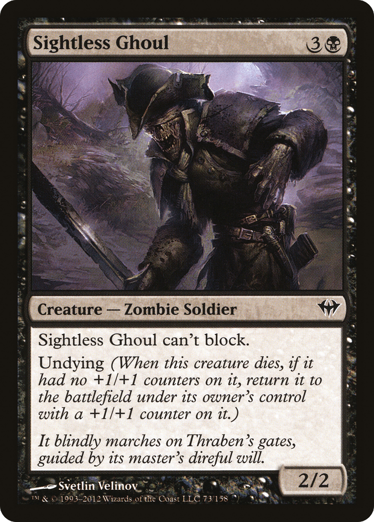 Sightless Ghoul [Dark Ascension] Foil