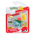 Pokemon Battle Figures | 3 Pack | Jangmo-o, Ivysaur & Pikachu