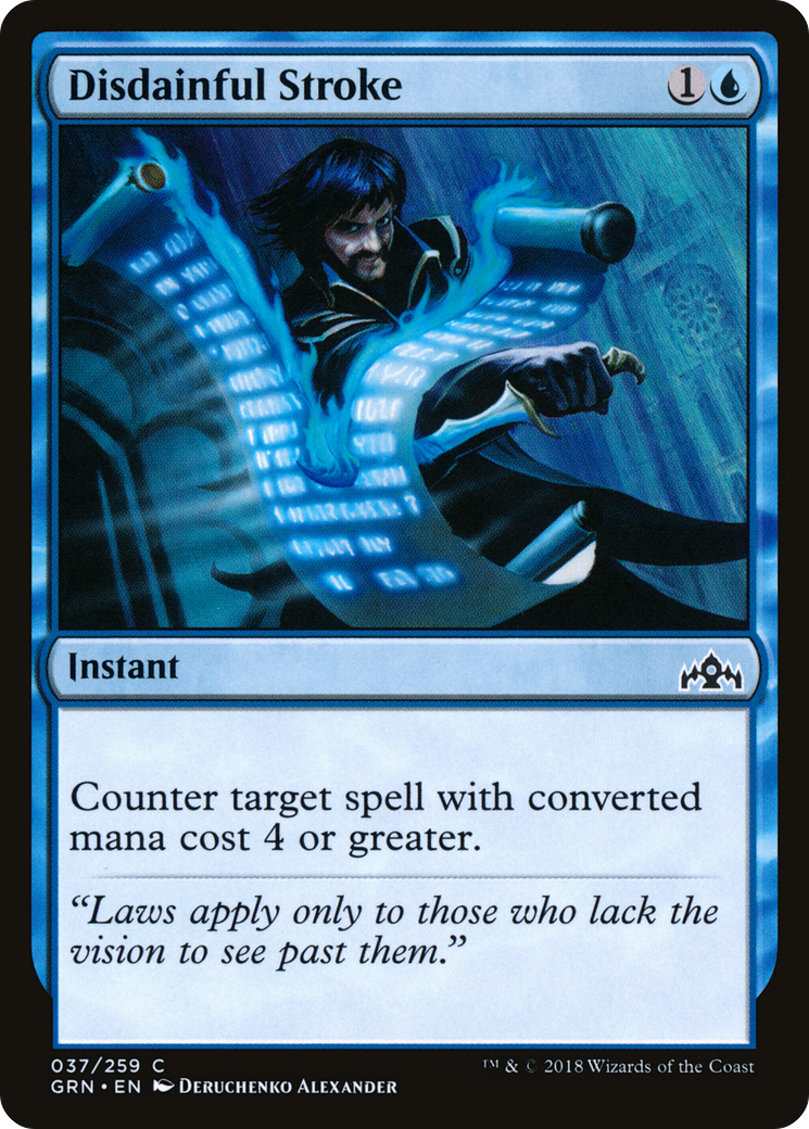 Disdainful Stroke [Guilds of Ravnica] Foil