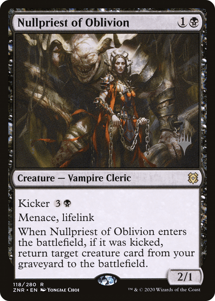 Nullpriest of Oblivion (Promo Pack) [Zendikar Rising Promos] Foil