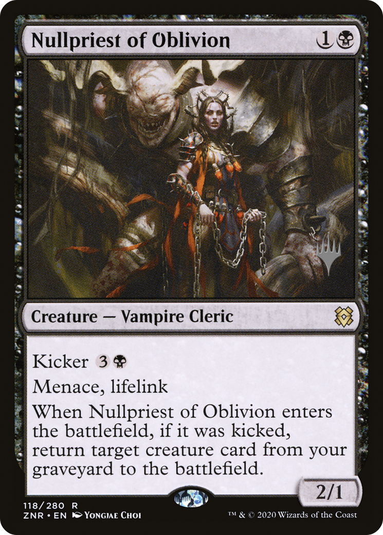 Nullpriest of Oblivion (Promo Pack) [Zendikar Rising Promos] Foil